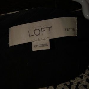 LOFT petite snakeskin print shift dress